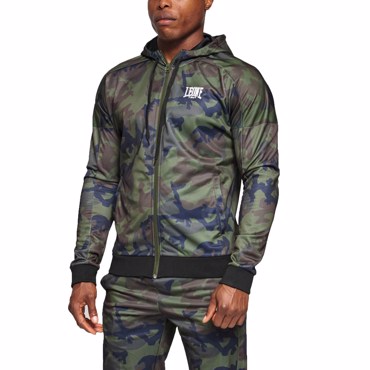 LEONE CAMO HOODED SWEATSHIRT-GREEN